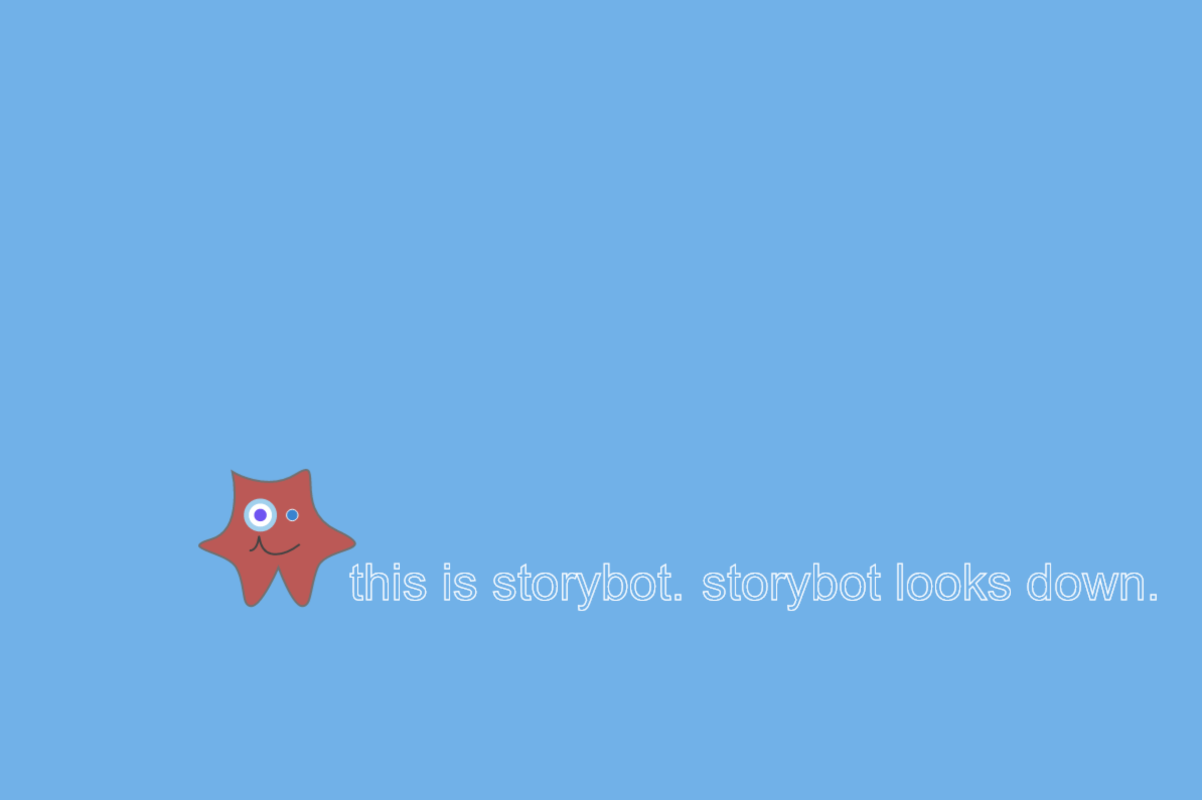Storybot image io looks down